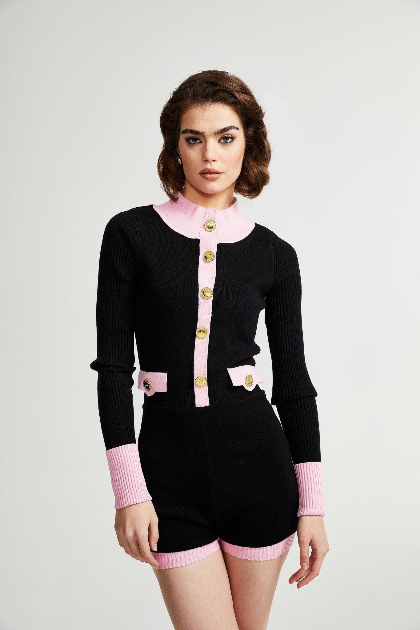 Ondinea Elegance İki Renkli Örgü Tulum